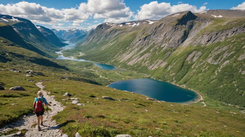 Jotunheimen, Romsdalen, sommerturer, Norge, friluftsaktiviteter, kulturarv