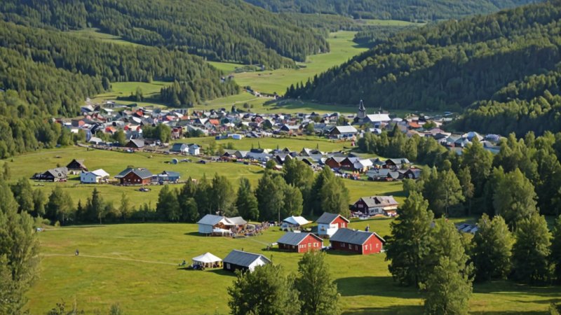 Buskerud, lokale tradisjoner, kulturfestivaler, tradisjonell mat, historie, håndverk
