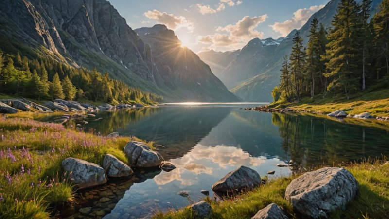 norsk natur, kunstneriske uttrykk, landskapskunst, kjente kunstnere, kulturelle festivaler