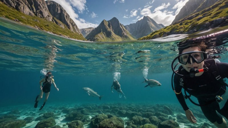 snorkling, Lofoten, undervann, marint liv, sikkerhetstips, beste steder