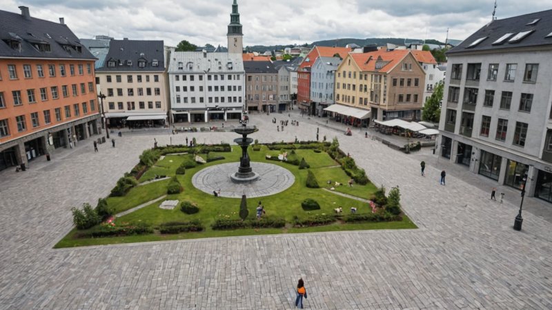 norsk arkitektur, offentlige rom, byplanlegging, kulturell arv, historiske bygninger, bærekraftig arkitektur