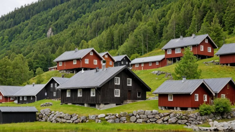 norsk arkitektur, lokal identitet, kulturarv, tradisjonelle trehus, moderne bydesign, bærekraft