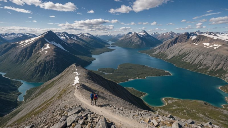 Besseggen, Galdhøpiggen, Jotunheimen, fjellklatring, fottur, friluftsliv, Norge