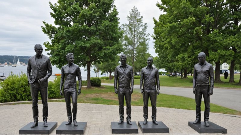 Sandefjord skulpturer, offentlig kunst, kulturarv, Norge, historiske monumenter
