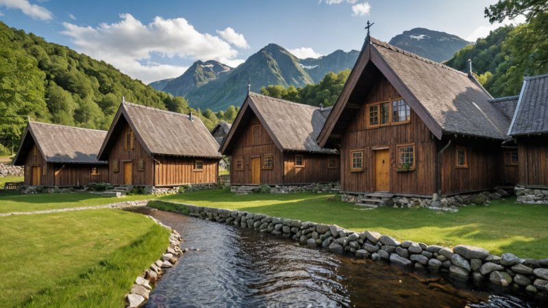 norsk arkitektur, arkitekturhistorie, vikingtid, middelalderarkitektur, moderne arkitektur