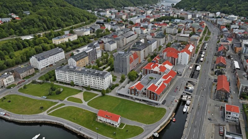 norsk arkitektur, kriser, tilpasninger, bærekraftige bygninger, byplanlegging, historiske påvirkninger, kulturell identitet