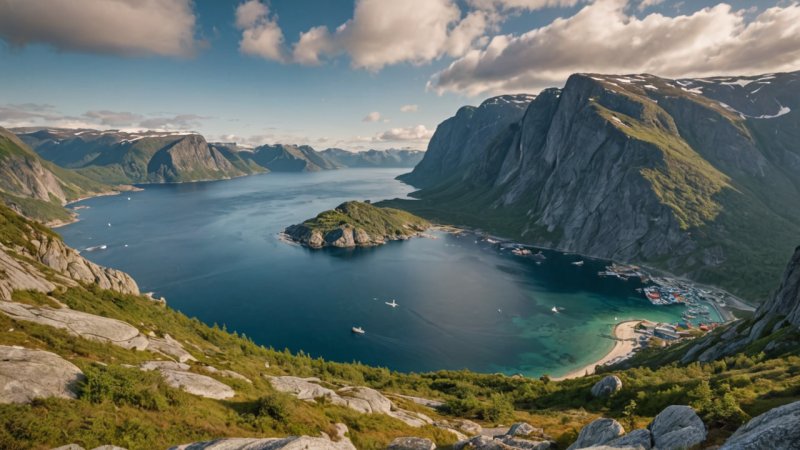norsk kystlinje, utendørs aktiviteter, lokal mat, fiske, vandring, natur, reisetips