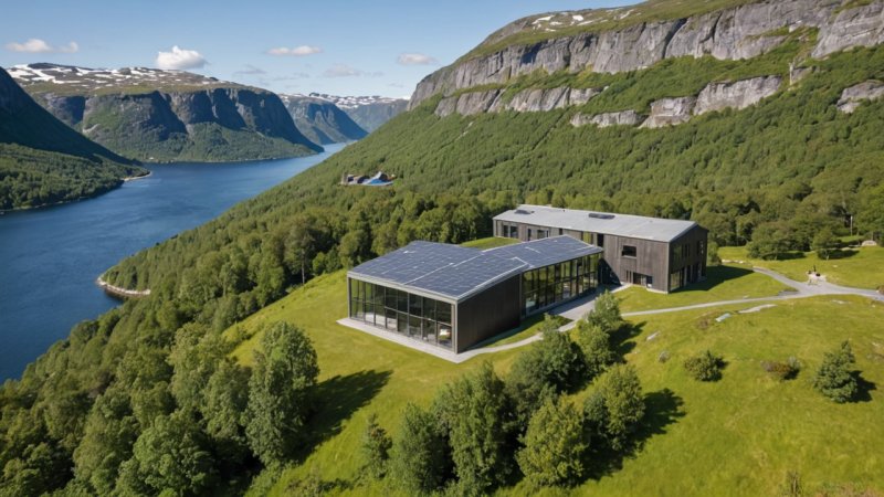 bærekraftig arkitektur, Norge, innovativ design, miljøvennlige løsninger, grønne bygg