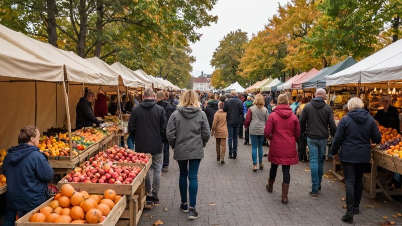 Fredrikstad høstmarked, lokal mat, håndverk, kulturelt arrangement, familievennlige aktiviteter