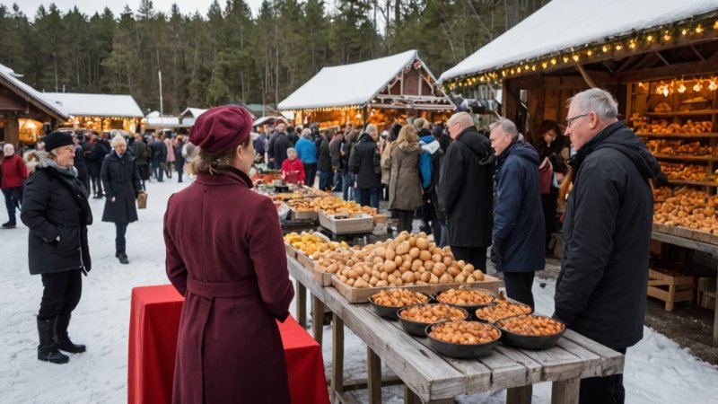 vintermarked Kongsberg, norsk kultur, lokale håndverk, tradisjonell mat, festivaler i Norge