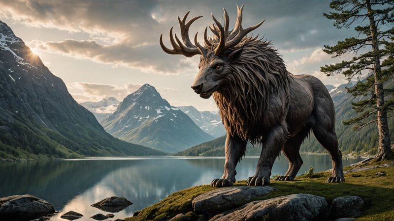 mytiske væsner, norsk folklore, troll, alver, huldra, kulturtradisjoner