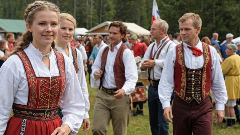 Folklore Festival, Hønefoss, norsk kultur, tradisjonell mat, musikk, kunst og håndverk