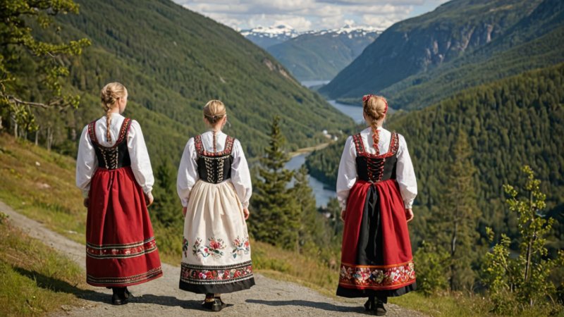 Buskerud, folkedrakter, norsk kultur, historie, festivaler