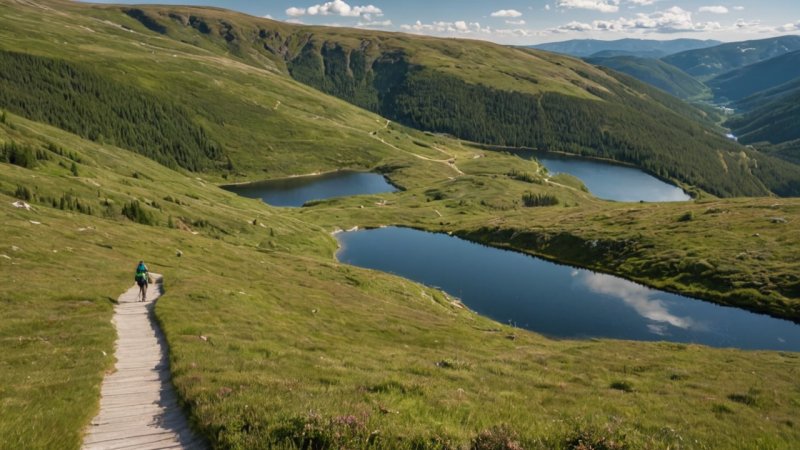 Børgefjell, turstier, preparerte løyper, natur, friluftsliv, sammenligning