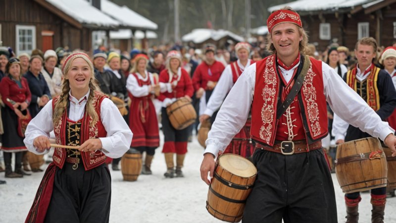 norske festivaler, kulturfeiringer, tradisjonell mat, språkfestivaler, kulturarv arrangementer