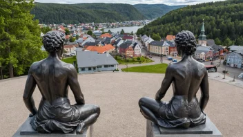 kunstneriske monumenter, Kongsberg, kulturhistorie, offentlige skulpturer, festivaler