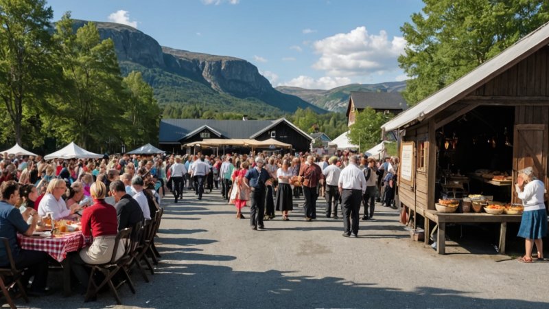 Hønefoss, tradisjonell musikkfestival, norsk kultur, folkemusikk, lokal mat