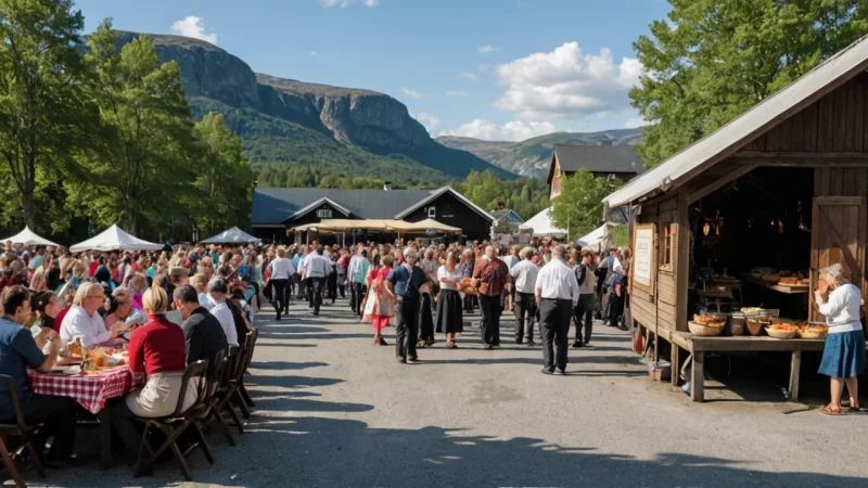 Hønefoss, tradisjonell musikkfestival, norsk kultur, folkemusikk, lokal mat