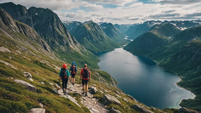 Norge, fjellklatring, fotturer, fjelltopper, utendørsaktiviteter, natur