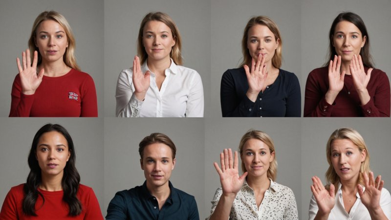 norsk tegnspråk, døvekultur, tegnspråkets historie, kulturfestivaler, tradisjonell mat, kjente landemerker, samfunnsendringer