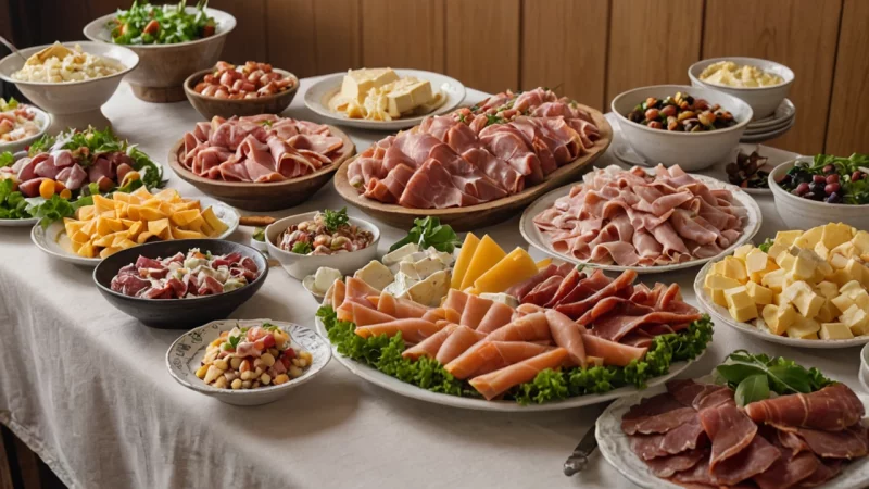 koldtbord, norsk koldtbord, tradisjonell norsk mat, festmåltider, norsk matkultur