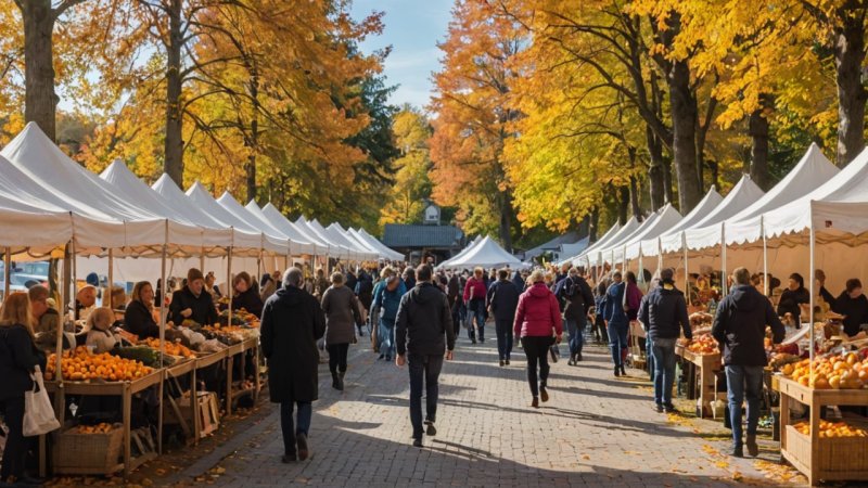 Bærum, høstmarked, festival, lokale råvarer, kultur, tradisjoner, Løten Martn, julemarked, sammenligning