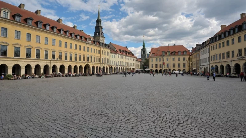 offentlige plasser, arkitektur, norsk kultur, historisk betydning, kulturelle arrangementer