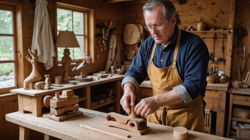 Viken, håndverk, tradisjonelt håndverk, treskjæring, norsk kultur