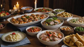 norsk koldtbord, tradisjonelle retter, norsk mat, matfestival, kulturell feiring