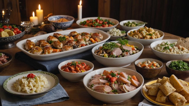 norsk koldtbord, tradisjonelle retter, norsk mat, matfestival, kulturell feiring