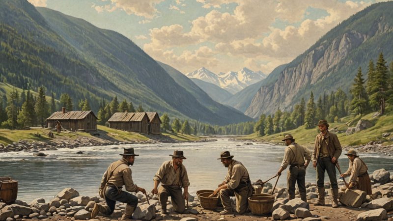 Buskerud, gullrush, 1800-tallet, lokalhistorie, kulturell påvirkning, økonomisk endring, historiske landemerker