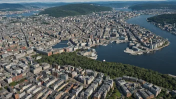 Oslo utvikling, Bergen utvikling, etterkrigstid urbanisering, norske byer, kulturelle forskjeller, infrastruktur sammenligning