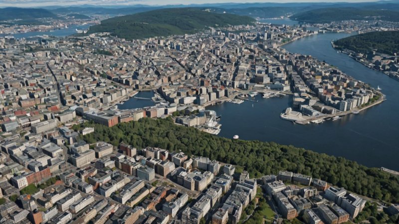 Oslo utvikling, Bergen utvikling, etterkrigstid urbanisering, norske byer, kulturelle forskjeller, infrastruktur sammenligning