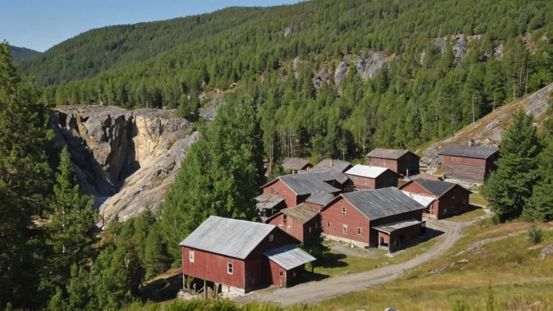 Buskerud, gruvehistorie, industri, Kongsberg, kulturarv, historiske steder