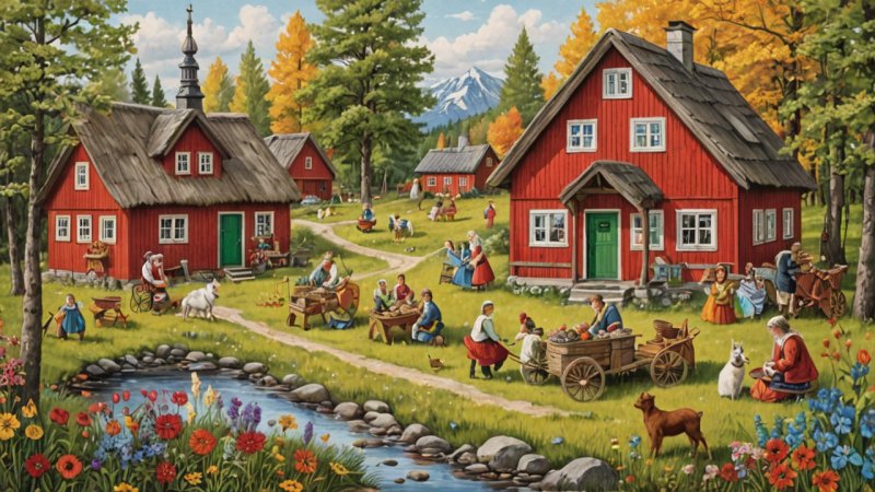 folkekunst, skandinavisk kunst, tradisjonelt håndverk, kulturarv, gjør det selv folkekunst