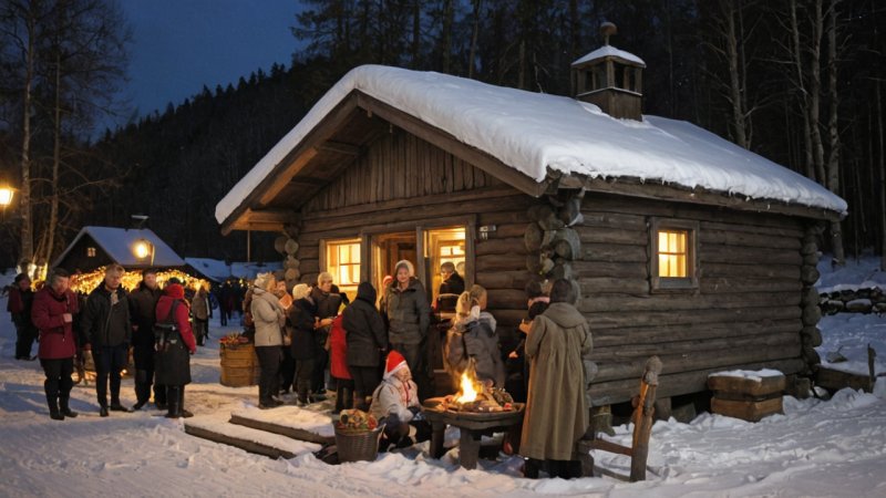 norske juletradisjoner, folklore, festmat, kulturarv, familiesammenkomster