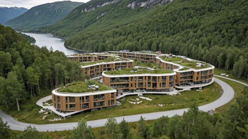 bærekraftig arkitektur, Norge, samfunnsengasjement, energieffektivitet, kulturarv, passivhus, miljøpåvirkning