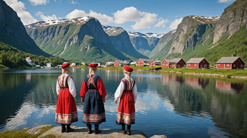 kulturelle utvekslinger, språk utvikling, Norge, dialekter, historiske perspektiver, moderne innflytelser, sosial påvirkning
