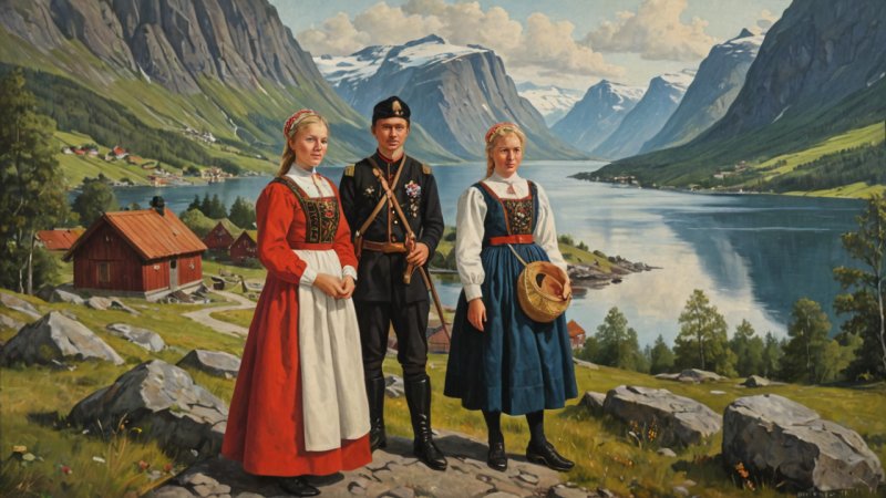 norsk kunst, politikk, nasjonalisme, kulturell arv, sosiale bevegelser, historisk analyse