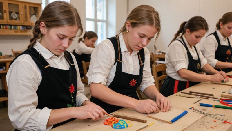 kunstneriske tradisjoner, håndverksutdanning, Norge, kulturell identitet, innovasjon i håndverk, tradisjonelt håndverk, utdanningspraksis