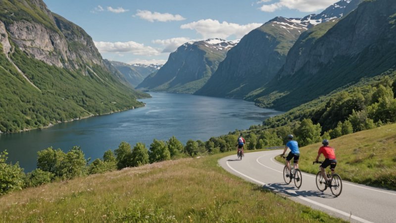 Randsfjorden, sykling, natur, friluftsliv, Norge, naturskjønn rute, lokal kultur