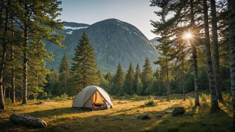 teltliv, telting, friluftsliv, natur, Norge