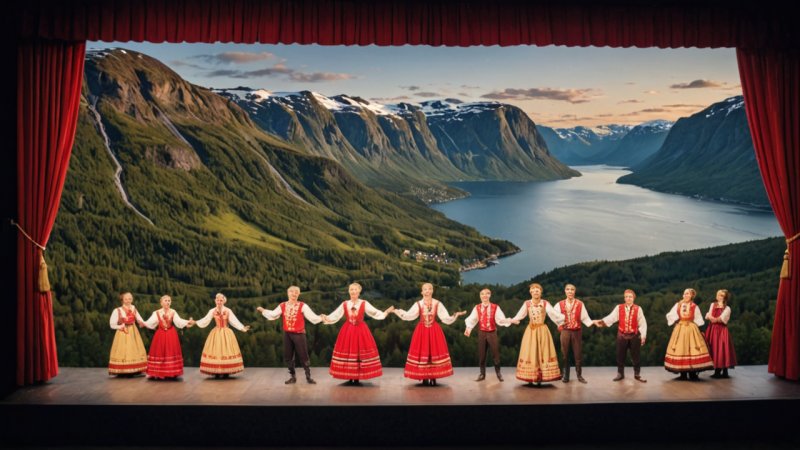 norsk folklore, teater, kulturell innflytelse, tradisjonelle historier, teaterfestivaler