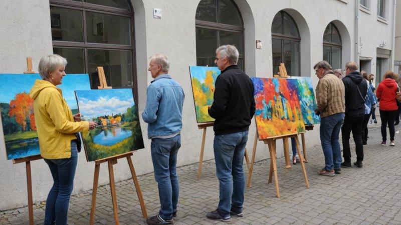 Malerfestival, Lillestrøm, kunstutstillinger, workshops, lokal mat