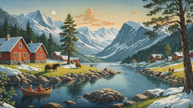 norsk folklore, kulturelle tradisjoner, folkediktning, tradisjonelle høytider, Norge