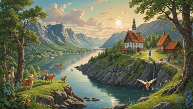 Akershus folkesagn, norske legender, fortellerteknikker, kulturarv, eventyr