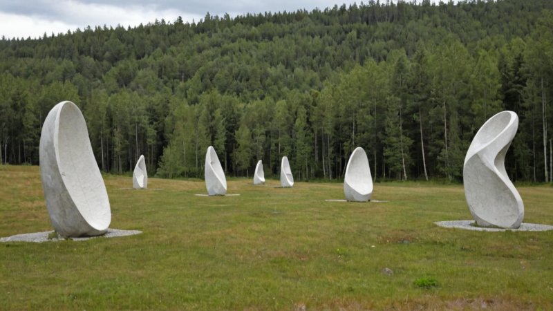 skulpturpark, Buskerud, kunst, natur, kultur